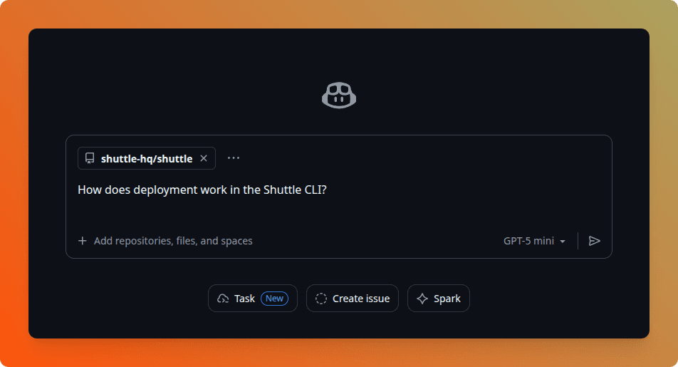 Asking questions about the codebase using Copilot