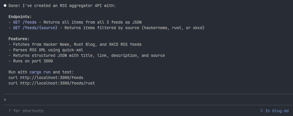 Initial implementation complete