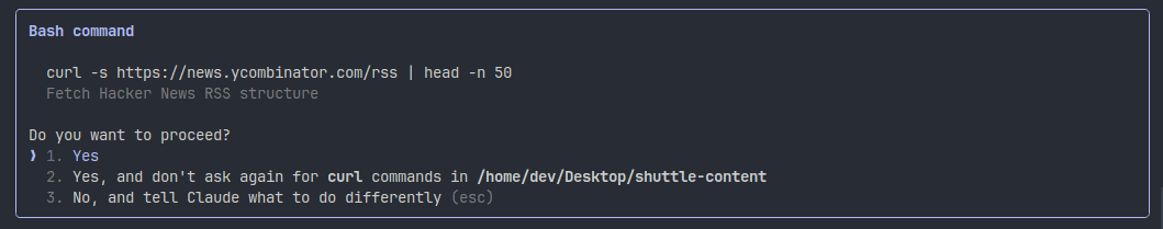 Testing RSS feed with curl