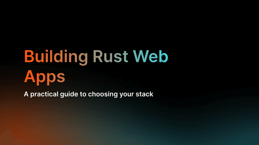 Building Rust Web Apps | Shuttle