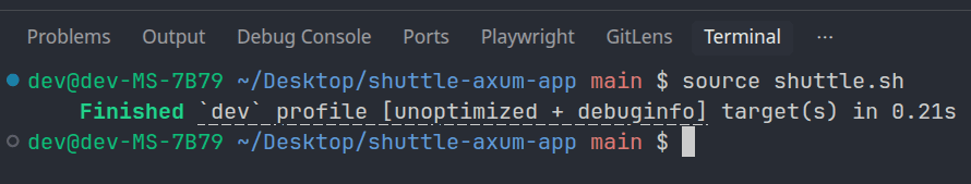 Setting up the alias for testing