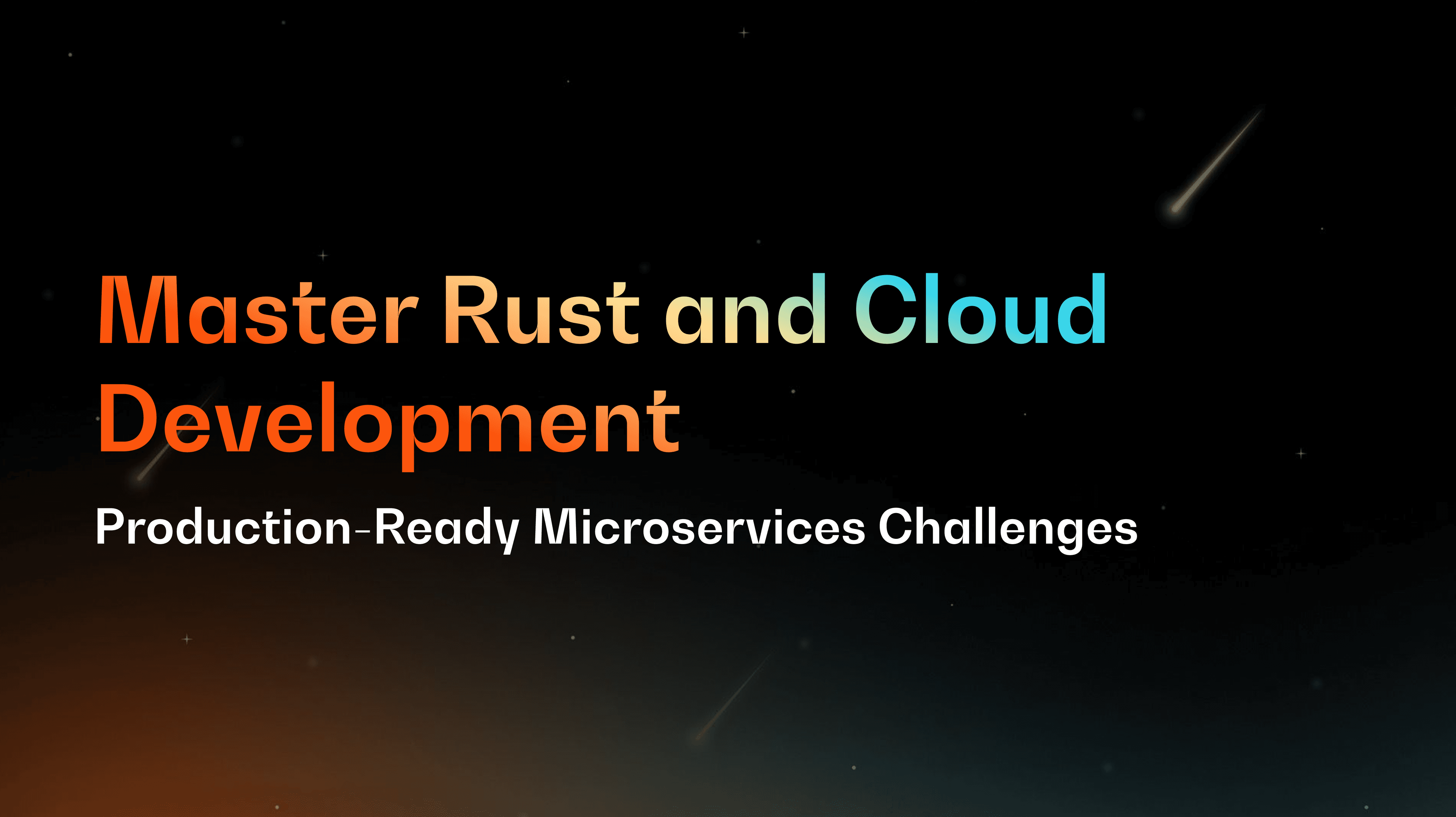 Backend Challenge: Learn Rust Microservices for the Cloud