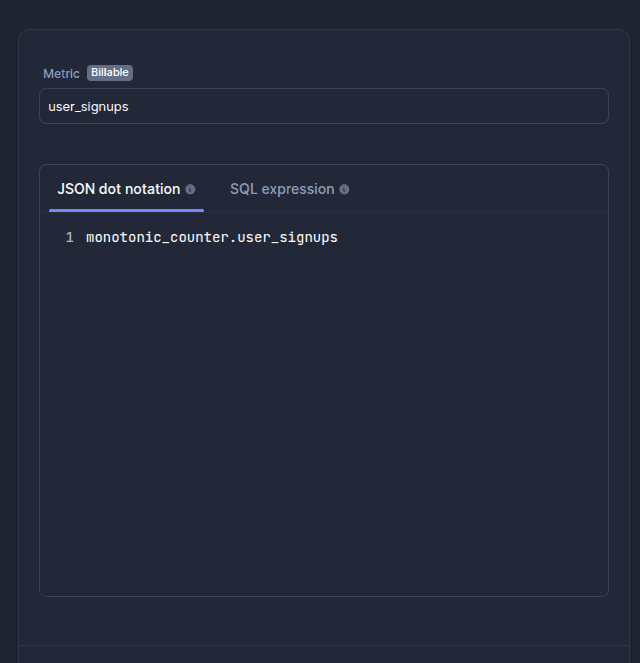 BetterStack User Signups Metric