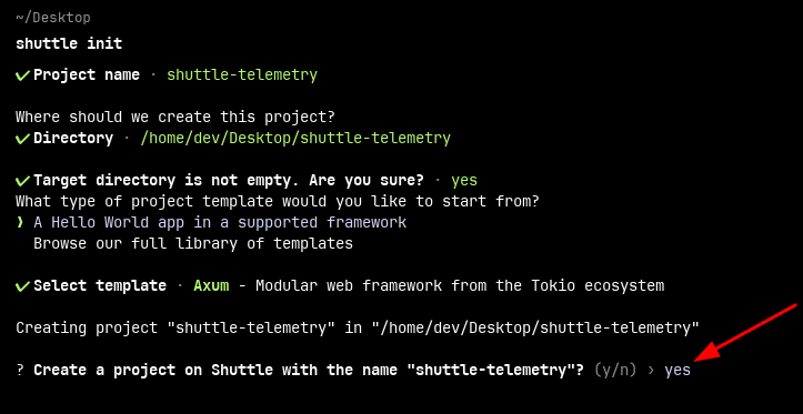 Shuttle Init Project