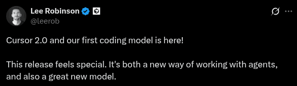 Click to expand image Cursor's first coding model