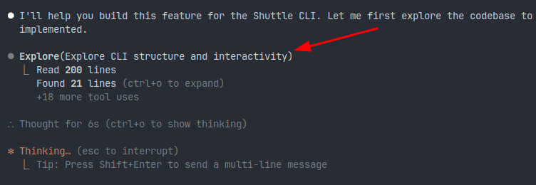Click to expand image Explore agent searching the codebase