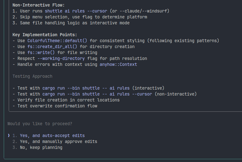 Click to expand image Implementation plan ready