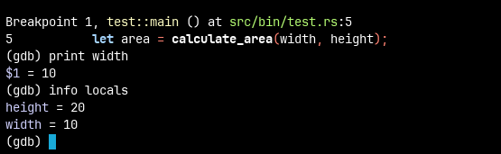 Rust-GDB Info