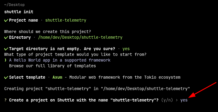 Shuttle Init Project